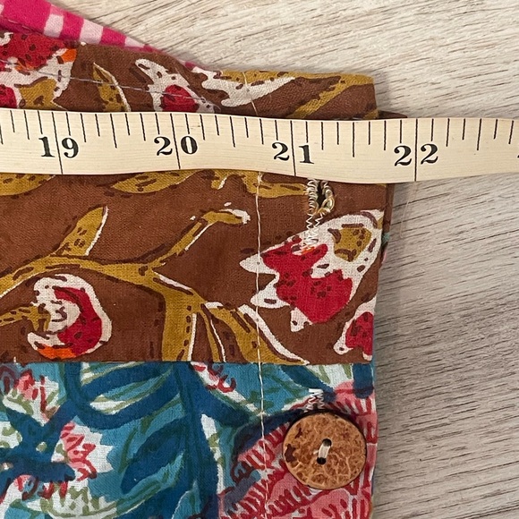 Kathmandu Imports Colorful Bohemian Patchwork Harem Jumpsuit Size OS NWT - Picture 9 of 13